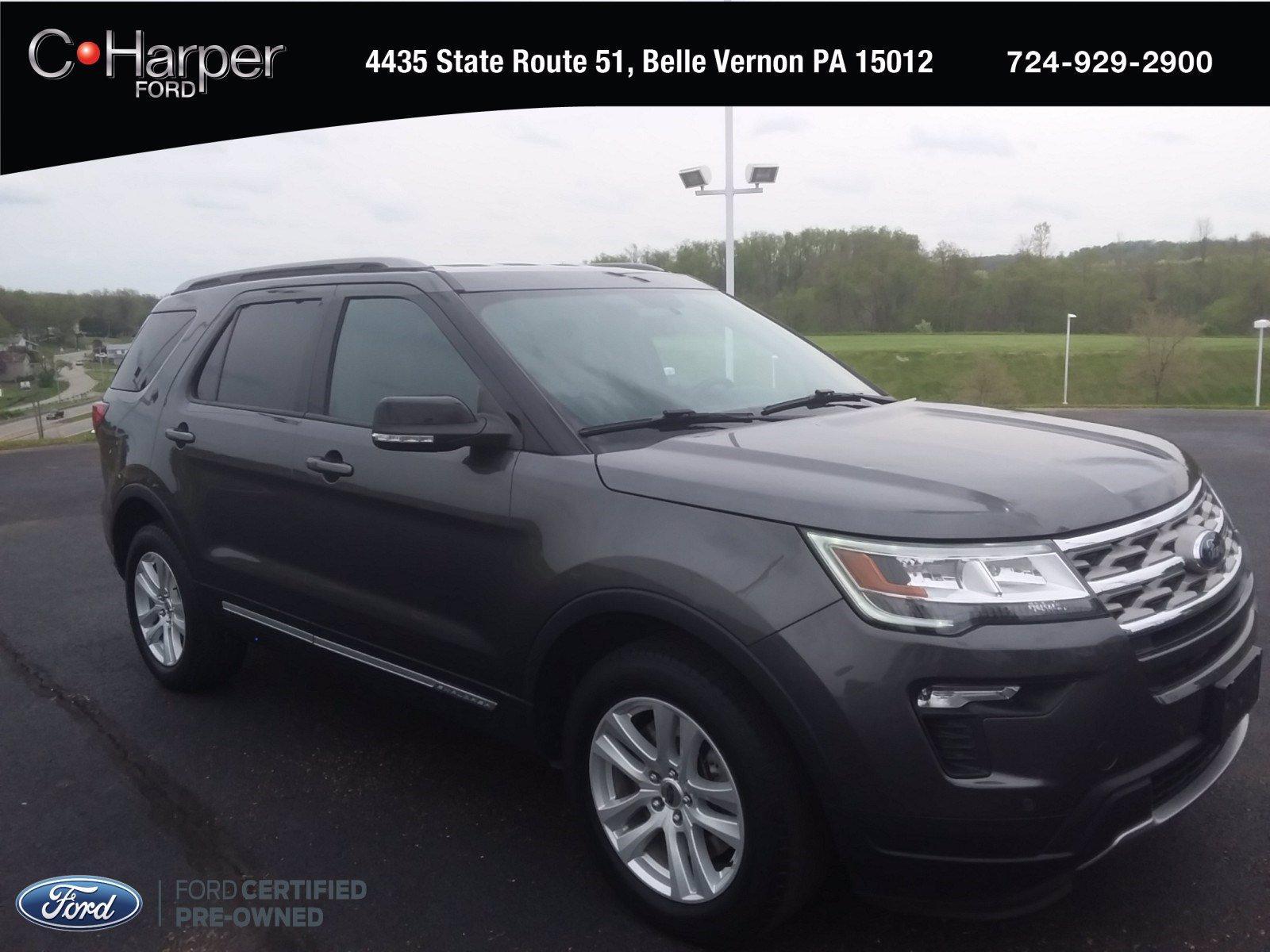 18 Magnetic Metallic Ford Explorer Certified Suv For Sale In Belle Vernon F37p C Harper Auto Group