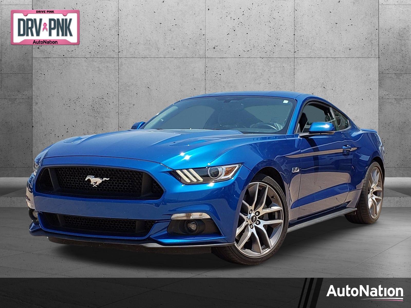 Used Lightning Blue Metallic 2017 Ford Mustang Gt Premium Fastback For Sale At Autonation Chevrolet Waco H5309693