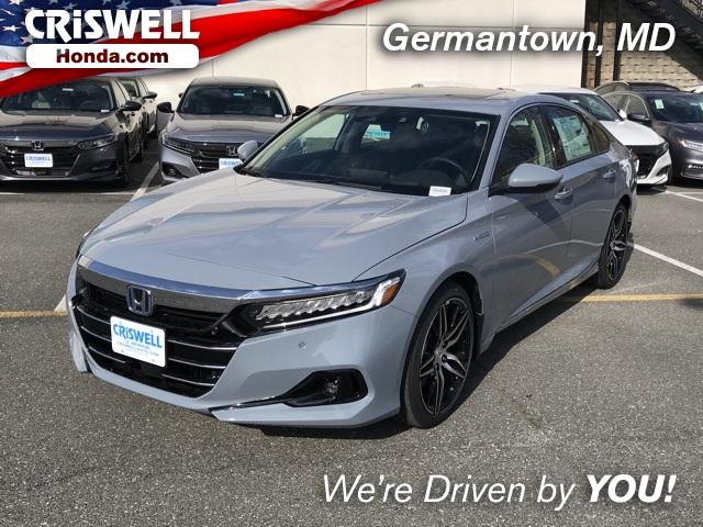 Sonic Gray Pearl 2021 Honda Accord Hybrid Touring Sedan For Sale At Criswell Auto 1hgcv3f91ma002346