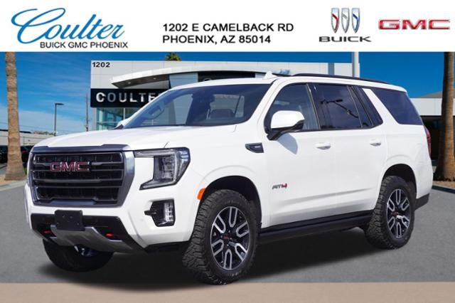 White Frost Tricoat 2024 GMC Yukon AT4 4WD SUV / Crossover Four-Wheel Drive Automatic