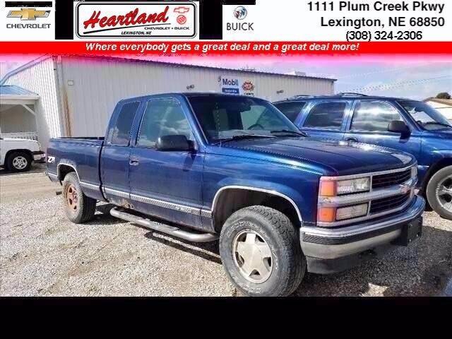 Blue 1998 Chevrolet C K 1500 4wd Extended Cab Fleetside Short Box For Sale In Lexington Hut