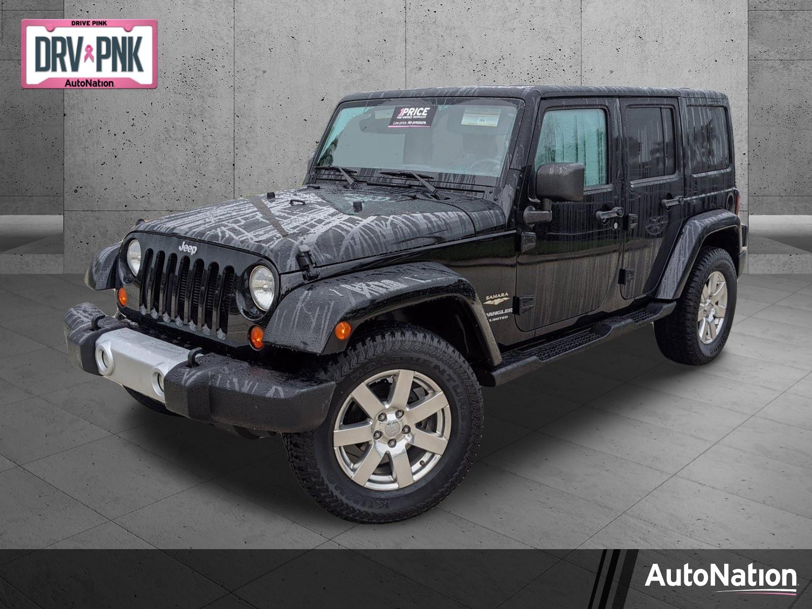Used Black 2013 Jeep Wrangler Unlimited 4wd 4dr Sahara For Sale At Autonation Chevrolet Pembroke Pines Dl618013