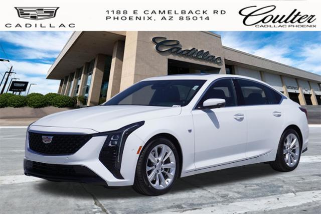 Summit White 2025 Cadillac CT5 Premium Luxury RWD Sedan Rear-Wheel Drive Automatic