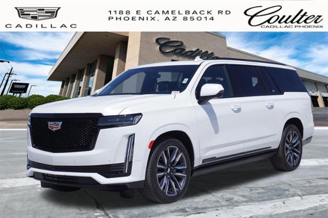 Crystal White Tricoat 2024 Cadillac Escalade ESV Sport Platinum 4WD SUV / Crossover Four-Wheel Drive Automatic