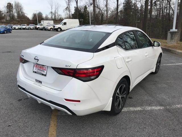 Aspen White 2021 Nissan Sentra SV CVT for Sale at Criswell Auto ...