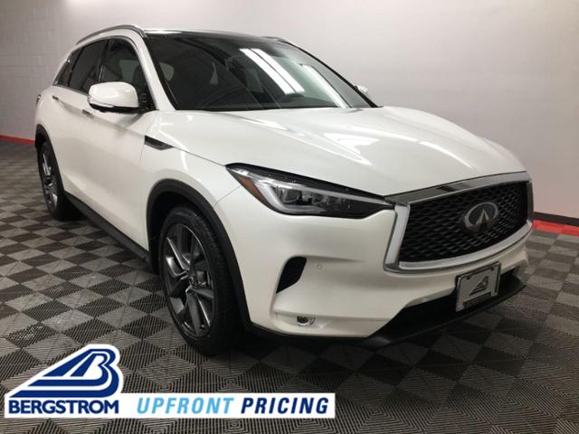 Majestic White 2021 INFINITI QX50 for Sale at Bergstrom Automotive ...