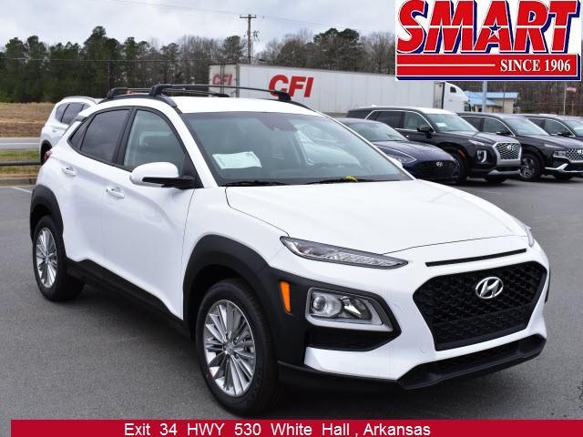 2021 Hyundai Kona SEL Auto FWD Lunar White Sport Utility. A Hyundai ...