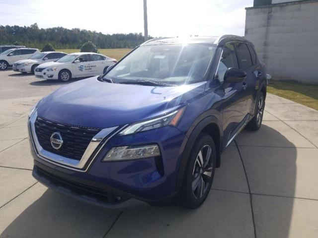 Two Tone Caspian Blue Metallic Super Black 2021 Nissan Rogue for Sale ...