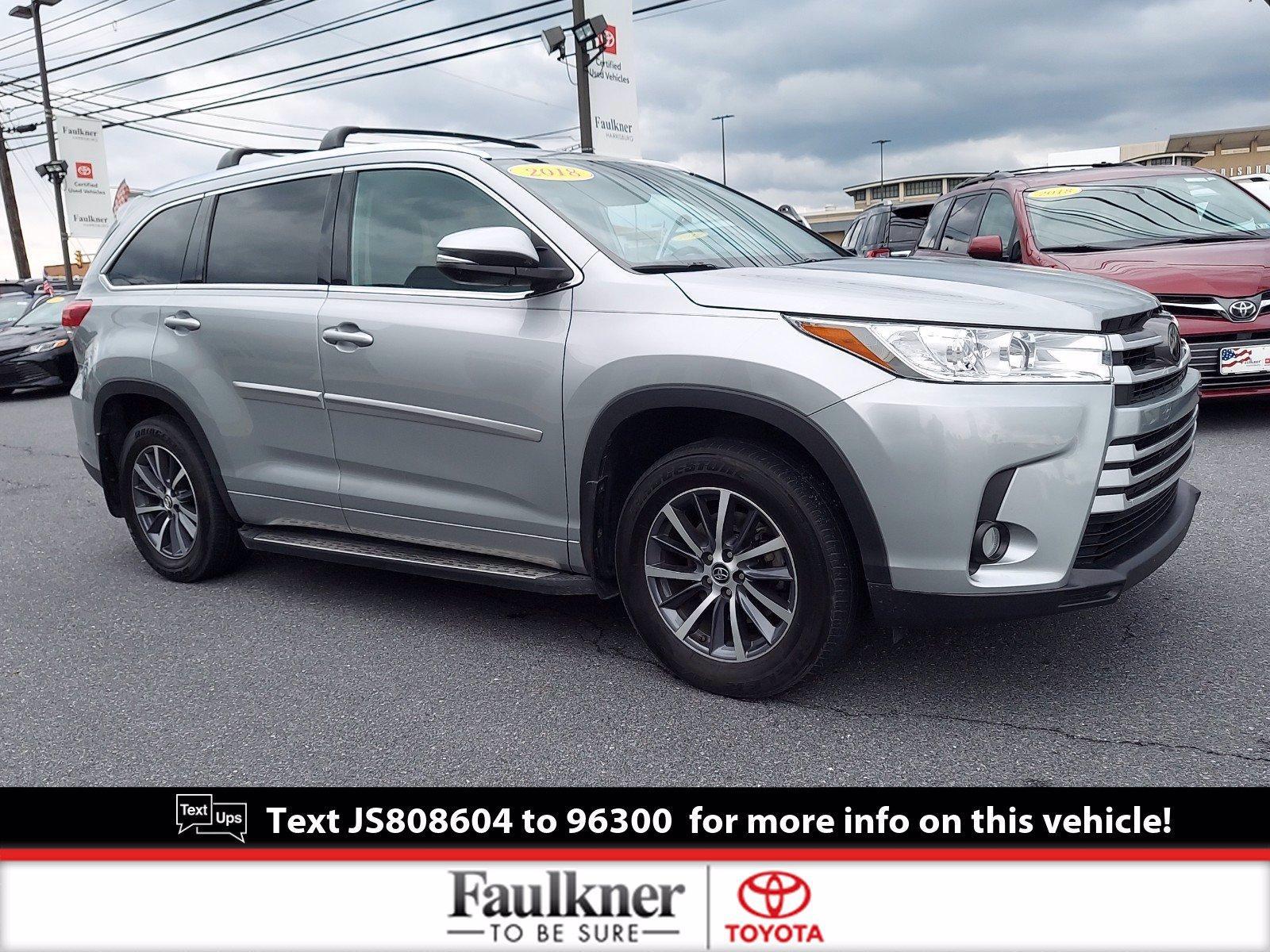 Used Toyota Highlander Vehicles For Sale Faulkner Cadillac Mechanicsburg