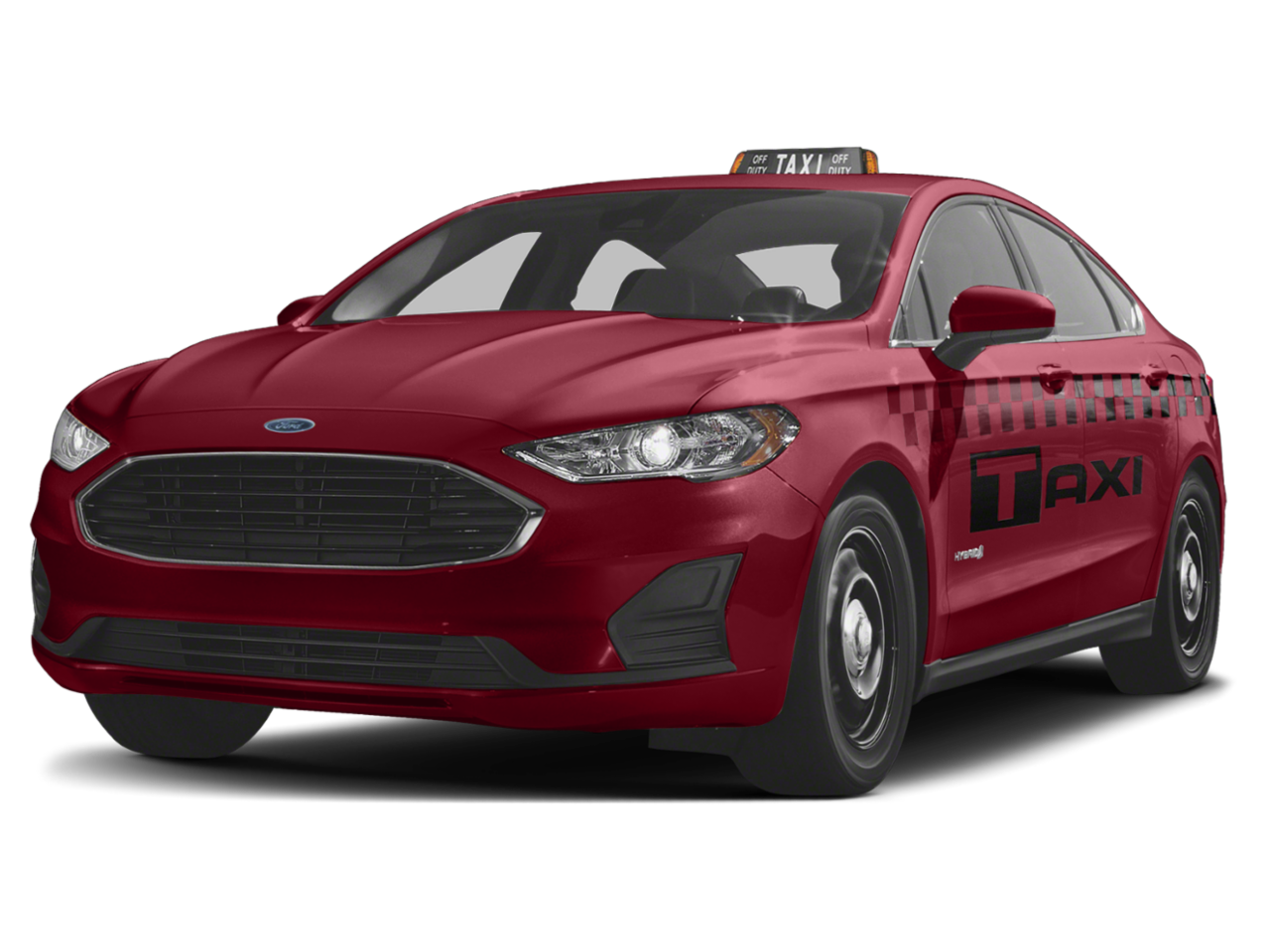 Fusion Taxi FWD Ruby Red Metallic Tinted Clearcoat