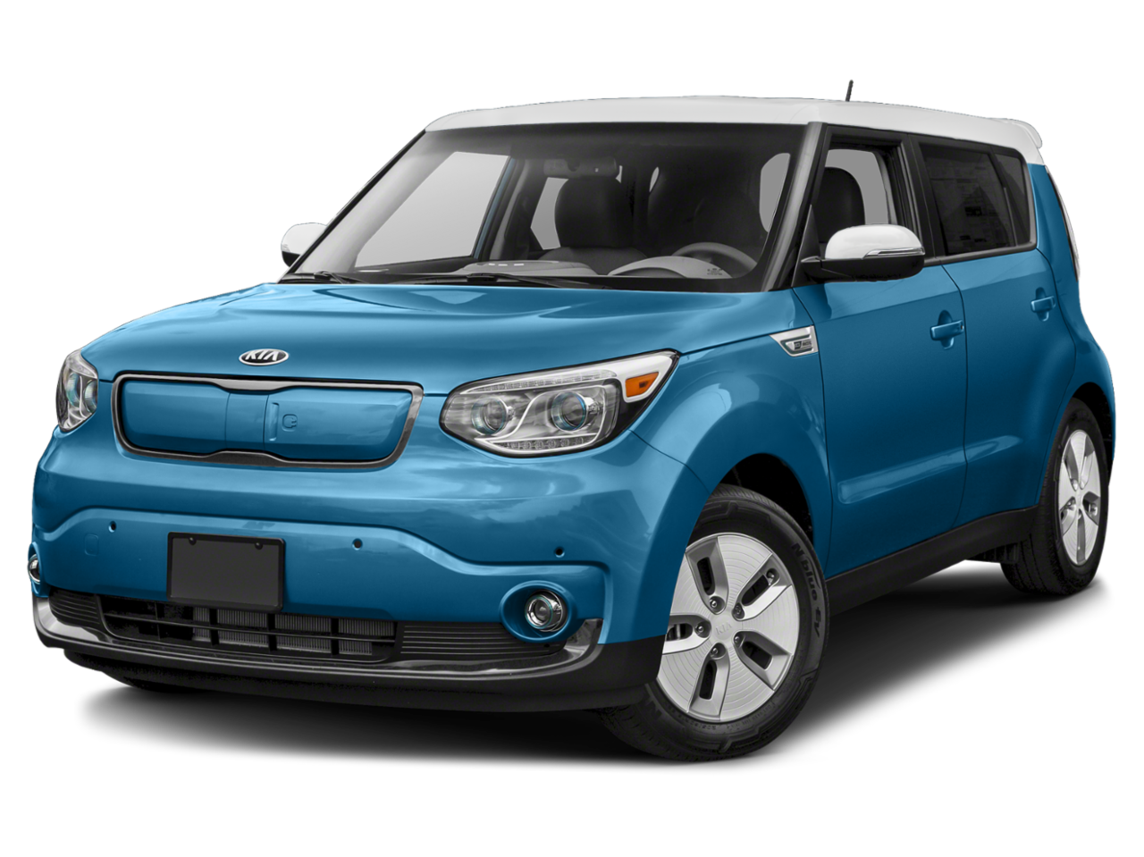 Soul EV EV Caribbean Blue w/Clear White Roof