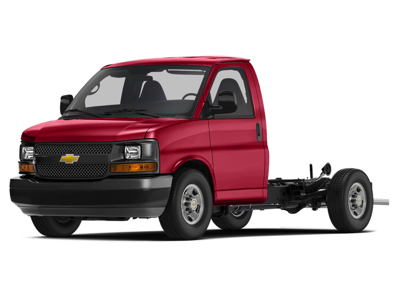 Express Commercial Cutaway 3500 Van 139" Red Hot