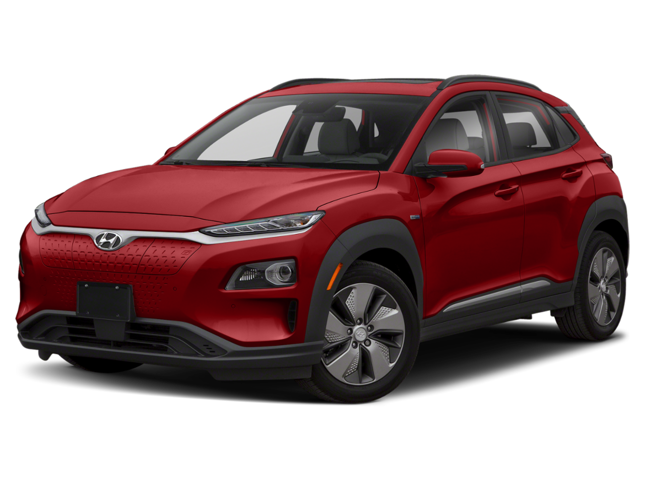 Kona EV SEL Pulse Red w/Black Roof