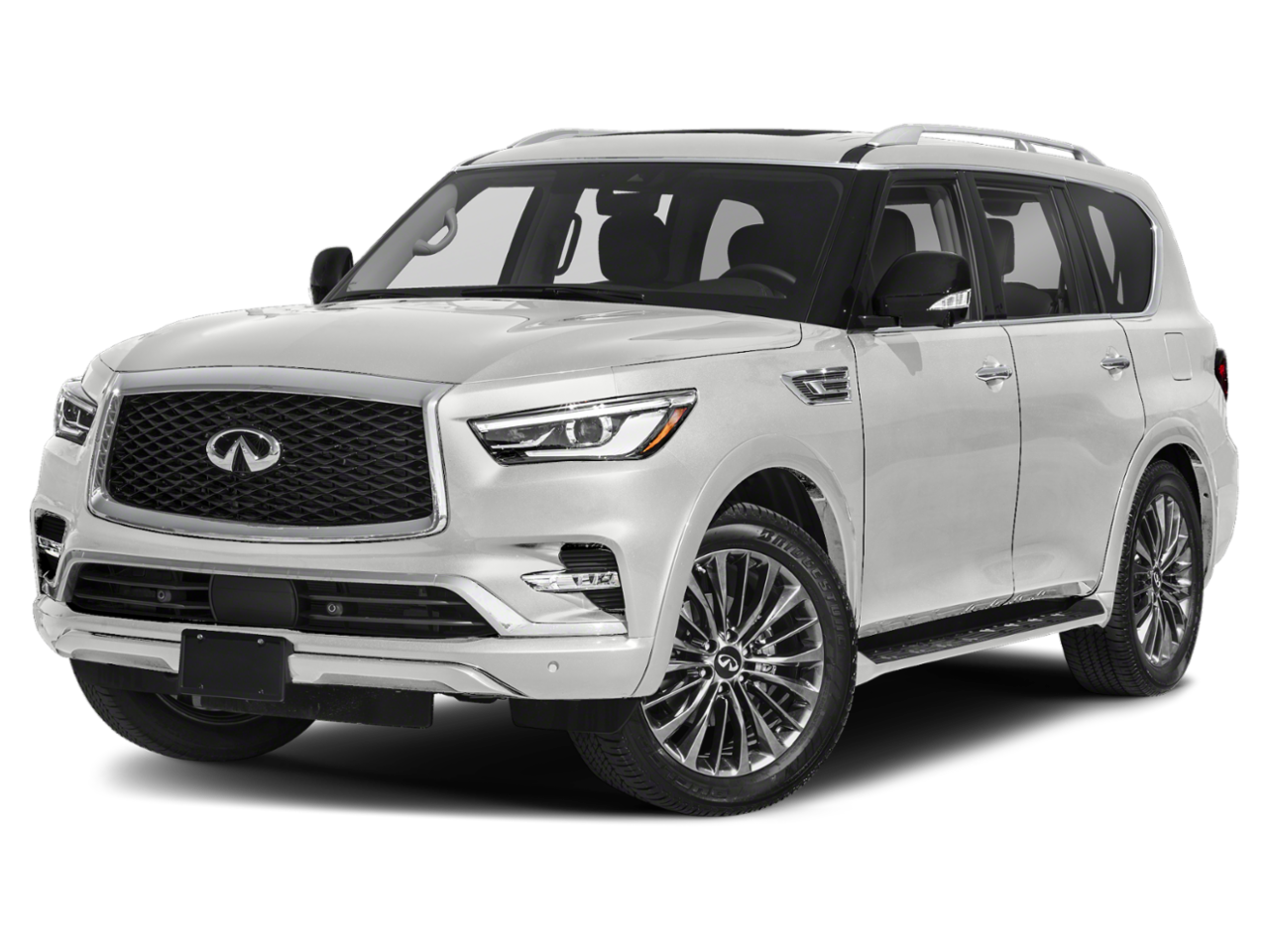 QX80 LUXE RWD Moonstone White