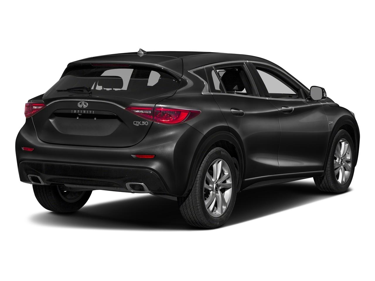 A 2018 INFINITI QX30 in Greenville SC dealer Bradshaw INFINITI. Black