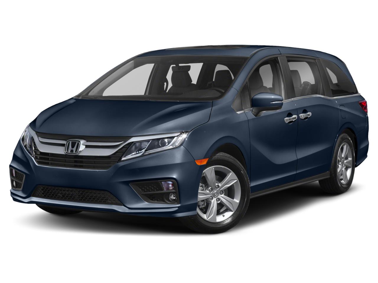 blue honda minivan