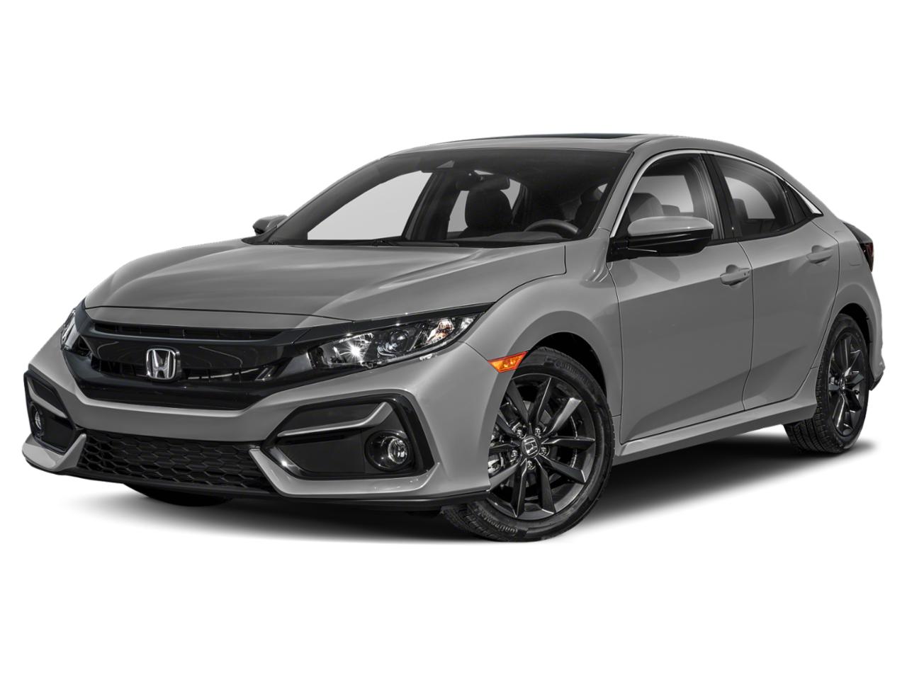 New Lunar Silver Metallic 2021 Honda Civic Hatchback EX CVT for sale at