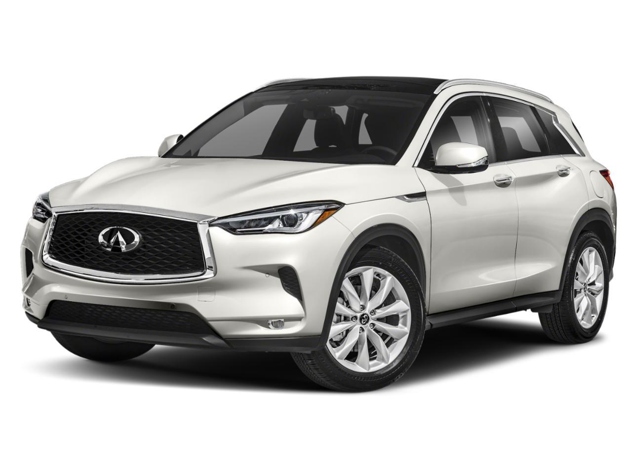 New Majestic White 2021 INFINITI QX50 LUXE: 3PCAJ5BA4MF108777