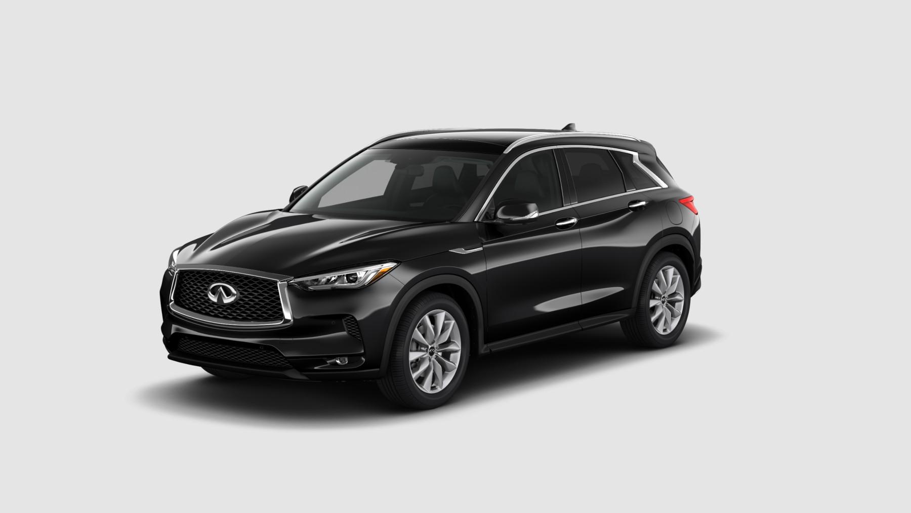 A 2019 INFINITI QX50 in West Long Branch NJ dealer CIRCLE INFINITI. Eclipse Black ESSENTIAL AWD