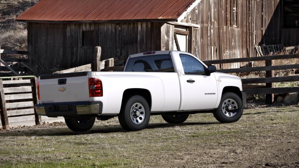 Summit White 2013 Chevrolet Silverado 1500 Regular Cab Long Box 2-Wheel ...