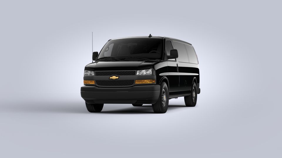 black chevy express van