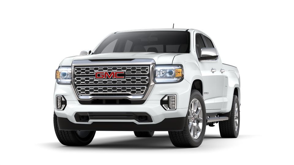 New 2021 Summit White GMC Canyon Crew Cab Long Box 4-Wheel Drive Denali ...