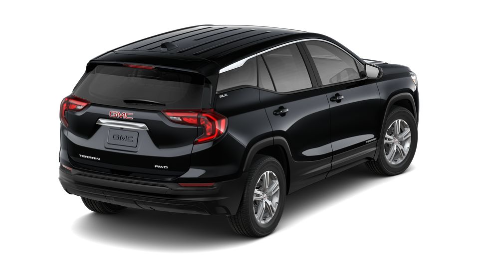 New 2021 GMC Terrain AWD SLE, 4G LTE Wi-Fi, Lockout Protection in Ebony