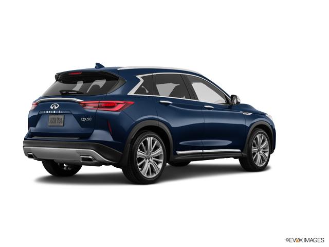 New Hermosa Blue 2021 INFINITI QX50 LUXE FWD for sale at AutoNation ...